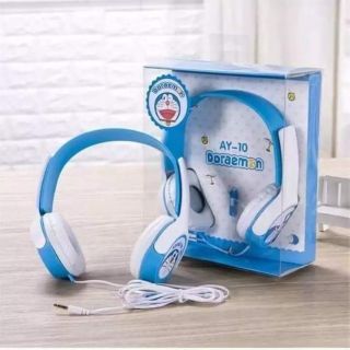 หูฟังญี่ปุ่น น่ารัก รุ่น Doraemon โดเรม่อน Microphone ในตัว Headphone