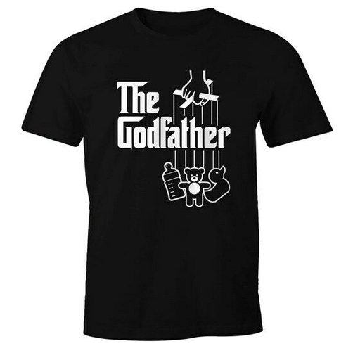 ผ้าฝ้าย 100%เสื้อยืด พิมพ์ลาย The Godfather The Godfather สําหรับผู้ชายภาพยนตร์ sizes-5xl