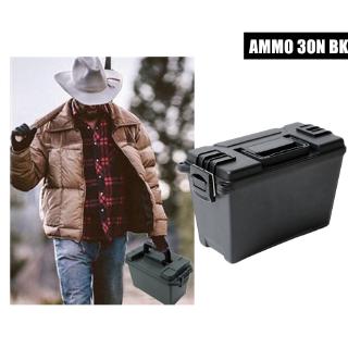 Ammo 30N กล่องเคสพลาสติกสีดําน้ําหนักเบาสําหรับใส่จัดเก็บเครื่องมือ