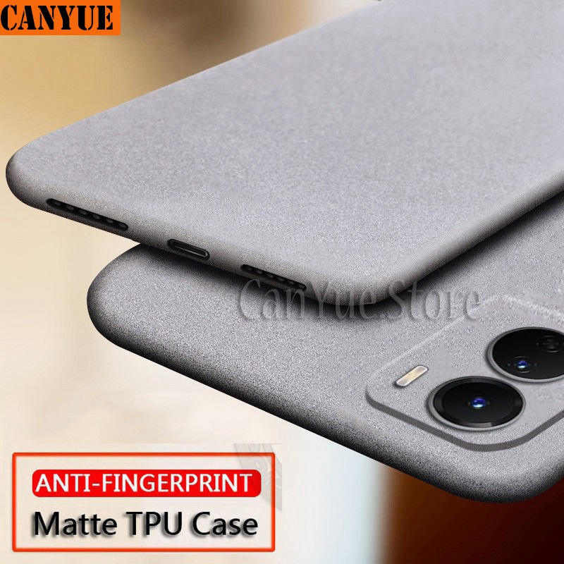 vivo V25 Y16 Y02s Y01 Y15a Y15s Y77e Y77 5G Matte Phone Casing Soft TPU Case Anti Fingerprint Back Cover Protective Phone Casing for Y 16 01 02S 15A 15S 77 77E V 25