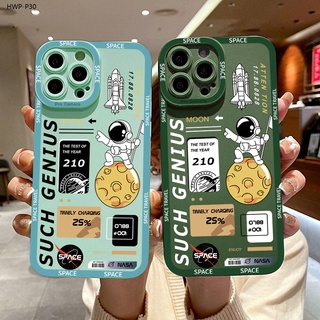 Huawei P30 Pro เคสหัวเว่ย สำหรับ Case Cartoon Space Astronaut NASA เคส เคสโทรศัพท์ เคสมือถือ Cover Soft Cases