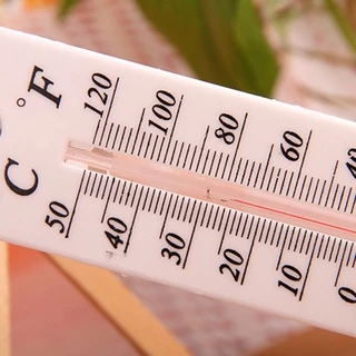 ✿ Home Wall Hanging Thermometer Celsius Fahrenheit Display Indoor Outdoor Greenhouse Temperature Monitor Gauge Household Daily Necessities