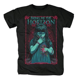 [100% Cotton] Wanyg เสื้อยืดลําลอง แขนสั้น พิมพ์ลาย Bring Me The Horizon สีดํา เหมาะกับการเล่นกีฬา ของขวัญวันเกิดวันพ่อ