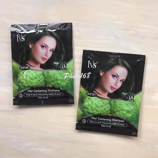 แชมพูปิดผมขาว (10ซอง) ยาย้อมผมแบบสระ แชมพูเปลี่ยนสีผม แชมพูย้อมผมแบบซอง