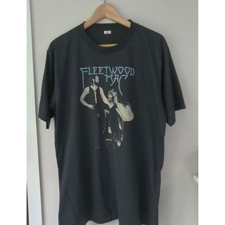 เสื้อยืดผ้าฝ้ายพิมพ์ลายแฟชั่น เสื้อยืดผ้าฝ้าย 100%เสื้อยืด Fleetwood Mac T-shirtS-3XL