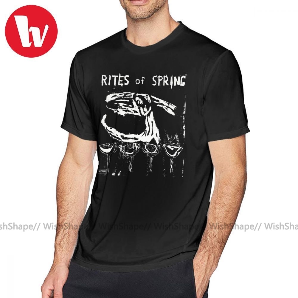 เสื้อยืดผ้าฝ้าย 100 พิมพ์ลาย Fugazi Rites Of Spring Prior To Fugazi สไตล์สตรีท โอเวอร์ไซซ์ สําหรับผู้ชาย