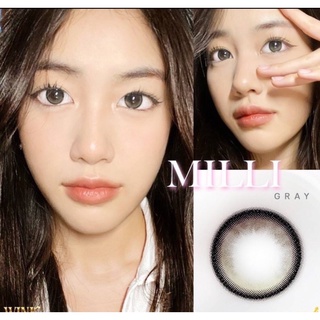 Wink Milli BlinkBlink Gray Brown คอนแทคเลนส์ ตาโต ลายฮิต Tiktok แถมตลับฟรี!!"