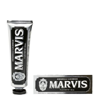 ✅ MARVIS Amarelli Licorice Toothpaste 75ml. (หลอดสีดำ)