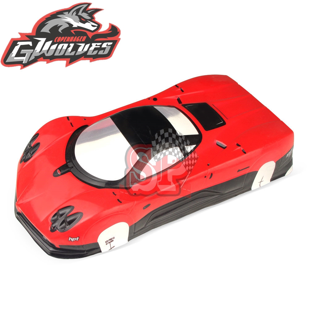 1/10 TAMIYA Pagani Zonda RC รถ 200 มม.PVC ทาสี Body SHELL ลมหางสําหรับ 1:10 RC hobby racing drift รถ hsp yokomo hpi ZD