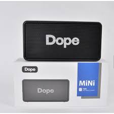 Dope mini Bluetooth Speaker ลำโพงบลูทูธ สามารถเชื่อมต่อพร้อมกันได้ 2 เครื่องแบบไร้สาย TWS มีช่องเสียบ Micro USB Card