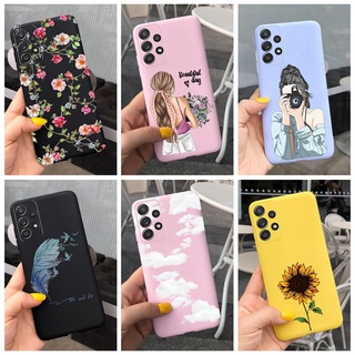 เคสโทรศัพท์ซิลิโคน TPU แบบนิ่ม ลายดอกทานตะวัน และดอกเดซี่ สําหรับ Samsung Galaxy A13 SM-A135F A 13 4G 2022