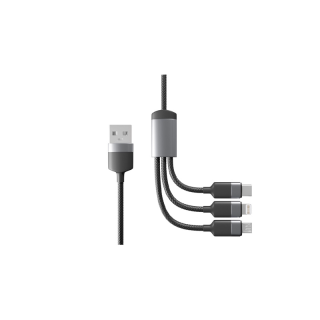 BonX สายเคเบิลข้อมูล 3.0A 3in1 รุ่น BX-X43 USB เหมาะสำหรับ IPhone / Micro USB และ Type-C