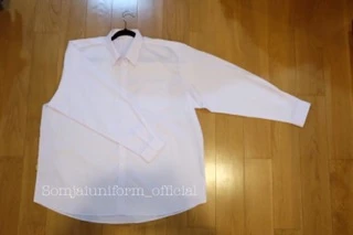 เสื้อนักศึกษาชายแขนยาว อก ถึง 66 นิ้ว ใหญ่มากๆ รอบคอใหญ่ 20-21 นิ้ว ติดกระดุมคอได้