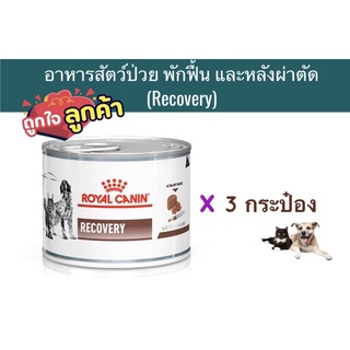 Royal Canin อาหารสัตว์พักฟื้น Recovery (แมว) 3 กระป๋อง หมดอายุ : 14/01/2025)