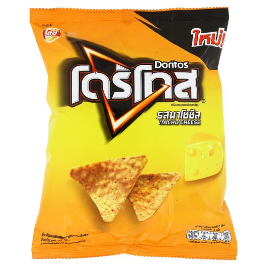 💥โปรสุดพิเศษ!!!💥 โดริโทส ข้าวโพดแผ่นทอดกรอบ รสนาโชชีส 50กรัม Doritos Nacho Cheese Flavour Corn Tortilla Chip 50g