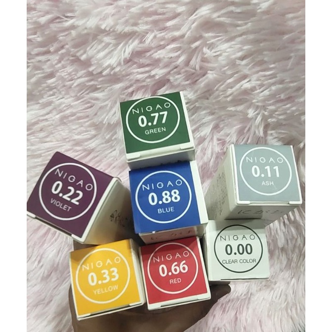 แม่สี %กลุ่มแม่สีนิกาโอะNigaoแม่สีผสมย้อมสีผม30มล(ไม่รวมไฮโดรเจน)สูตร Noแอมโมเนีย