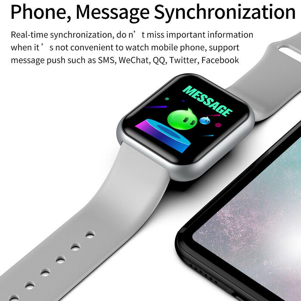 สมาร์ทวอทช์ Y68 สมาร์ทวอทช์บลูทูธนาฬิกาหน้าจอสัมผัส IOS Android Heart Rate Monitor เดินวิ่ง Smart Watch ส่งที่ชาร์จ รูปที่ 2