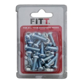 สกรูเกลียวมิลน็อต JP 8X15 มม. 25 ตัว NUT MACHINE SCREW 8X15MM JP 25EA