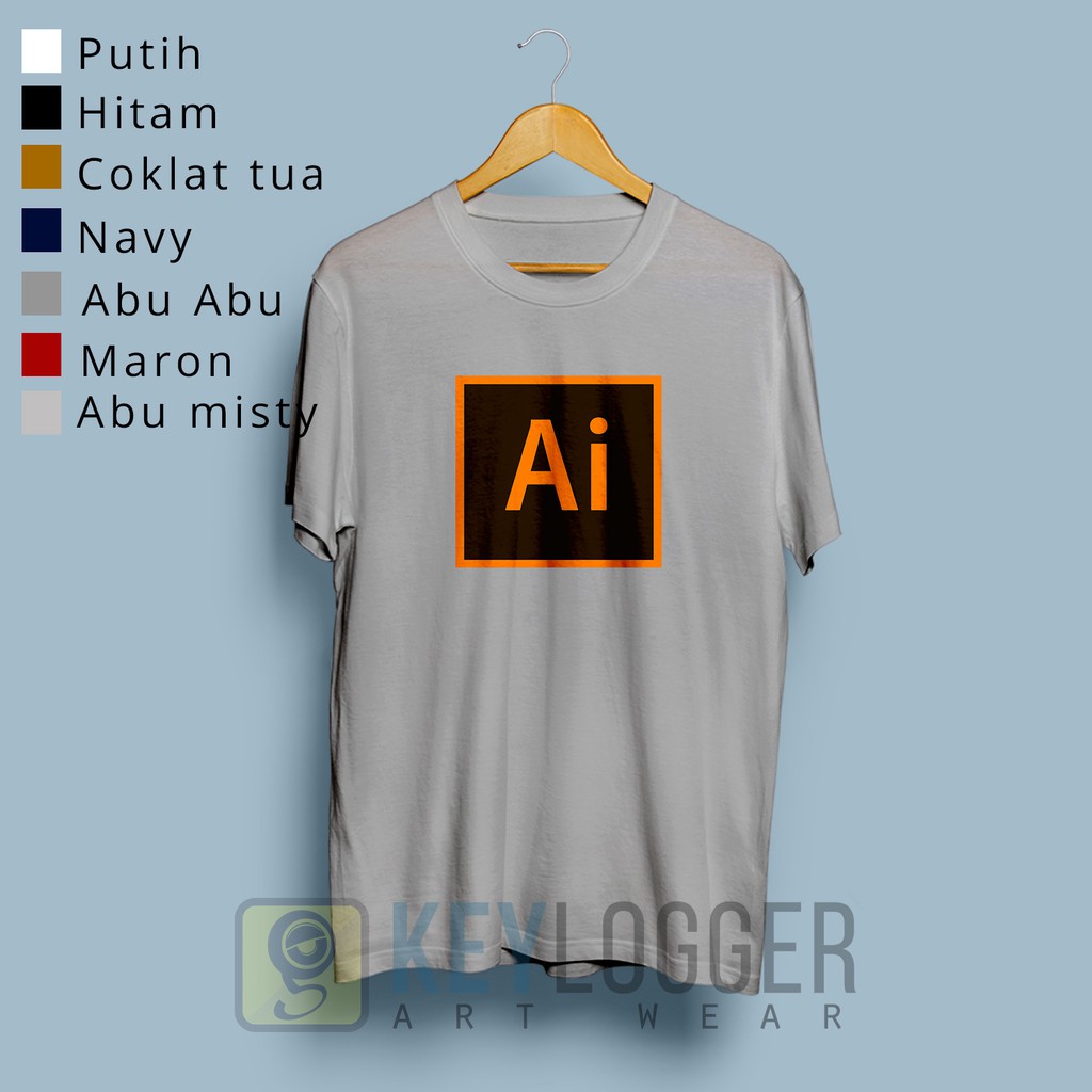 Ai Adobe Illustrator IT 29 a4 Designer เสื้อยืด Keylogger