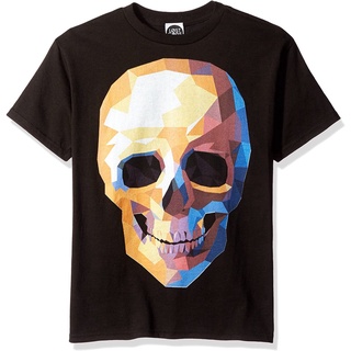 เสื้อยืดวินเทจ100%cotton เสื้อ ยืด ผ้า มัด ย้อม Fifth Sun Boys Little Boys Poly Skull Graphic T-Shirt men เสื้อ ยืด ผู