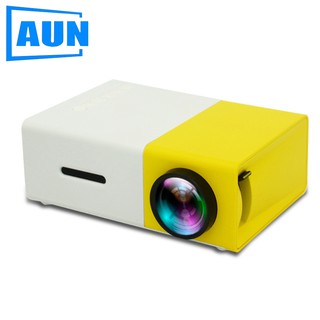 AUN YG300 โปรเจคเตอร์ mini โฮมโปรเจคเตอร์ โปรแจ็คเตอร์ เครื่องฉาย projector 4k wifi android เครื่องฉายหนัง โปรเจคเตอร์