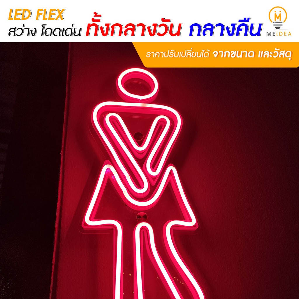 LED FLEX สัญลักษณ์ห้องน้ำหญิง