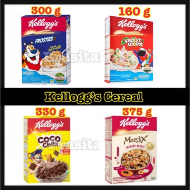 Kellogg's Mueslix / Froot Loops / Frosties / Coco chex เคลล็อกส์ อาหารเช้าซีเรียลหลากชนิด