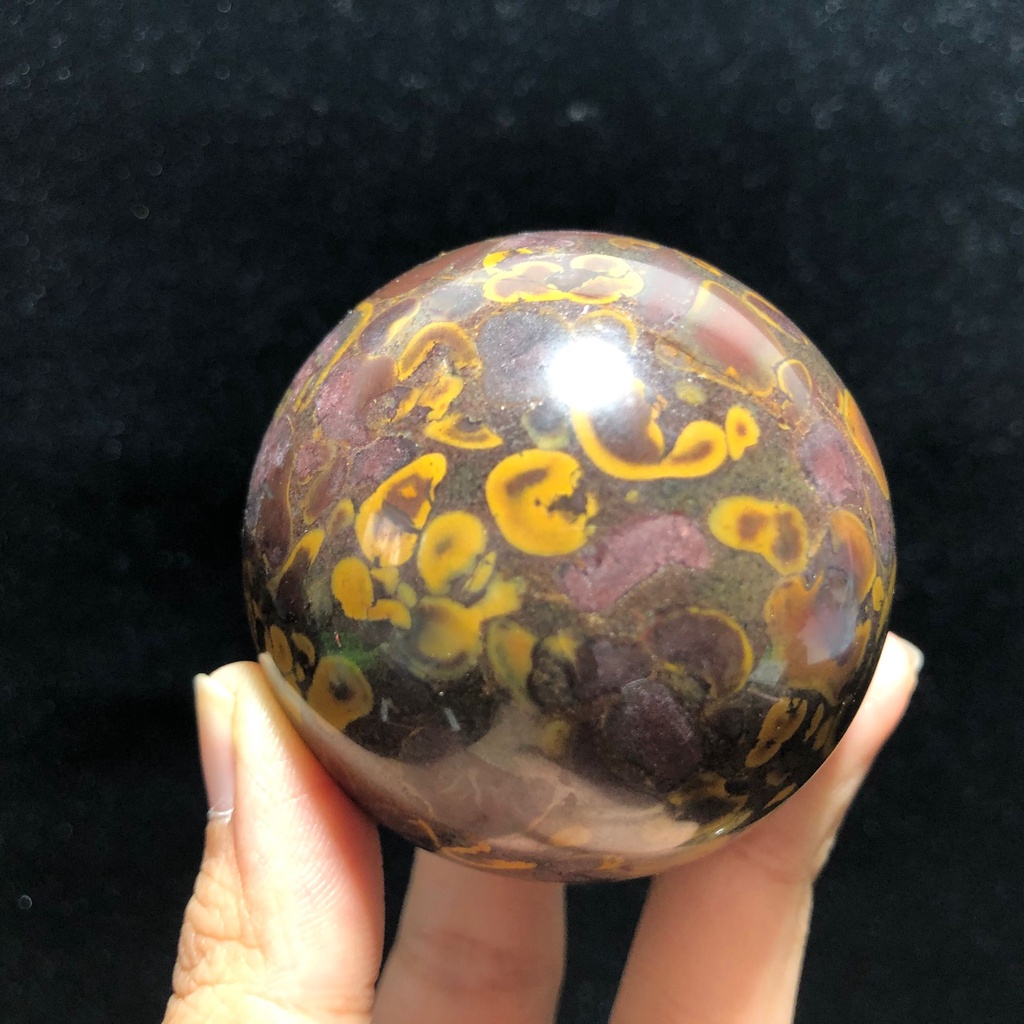 Rainforest Jasper Crystal Quartz Sphere Home Garden Decorative Stone