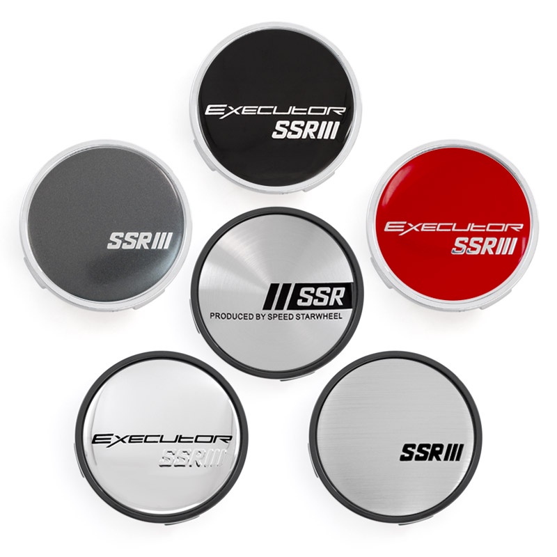 4 ชิ้น/ล็อต 62 มม.SSR ฝาครอบดุมล้อฝาครอบ Stylish Hard สวมใส่เปลี่ยนฝาครอบกันฝุ่นรถอุปกรณ์เสริมรถ Hub ตกแต่ง