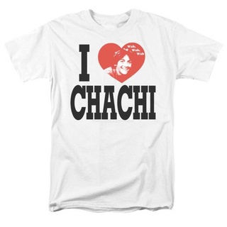 เสื้อยืดสีขาวเสื้อยืด พิมพ์ลาย Happy Days I Heart ChachiS-4XL