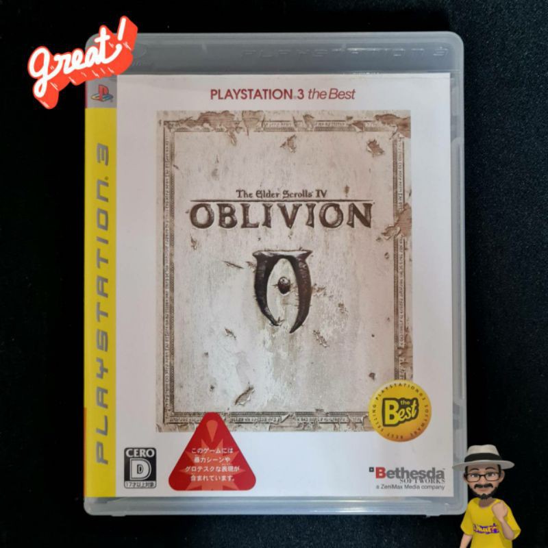 The Elder Scrolls IV : OBLIVION แผ่นเกมส์แท้ PS3 มือสอง