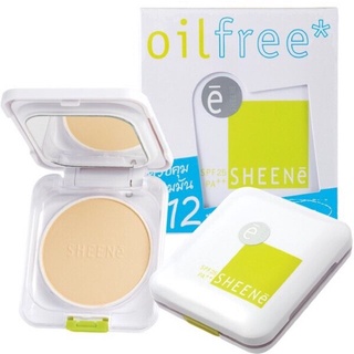 Sheene oil free (ตลับจริง) แป้งชีนเน่ออยฟรี spf 25 pa++ แป้งชีเน่ ออยล์ฟรี SHEENe OIL FREE CAKE POWDER SPF 25 PA++