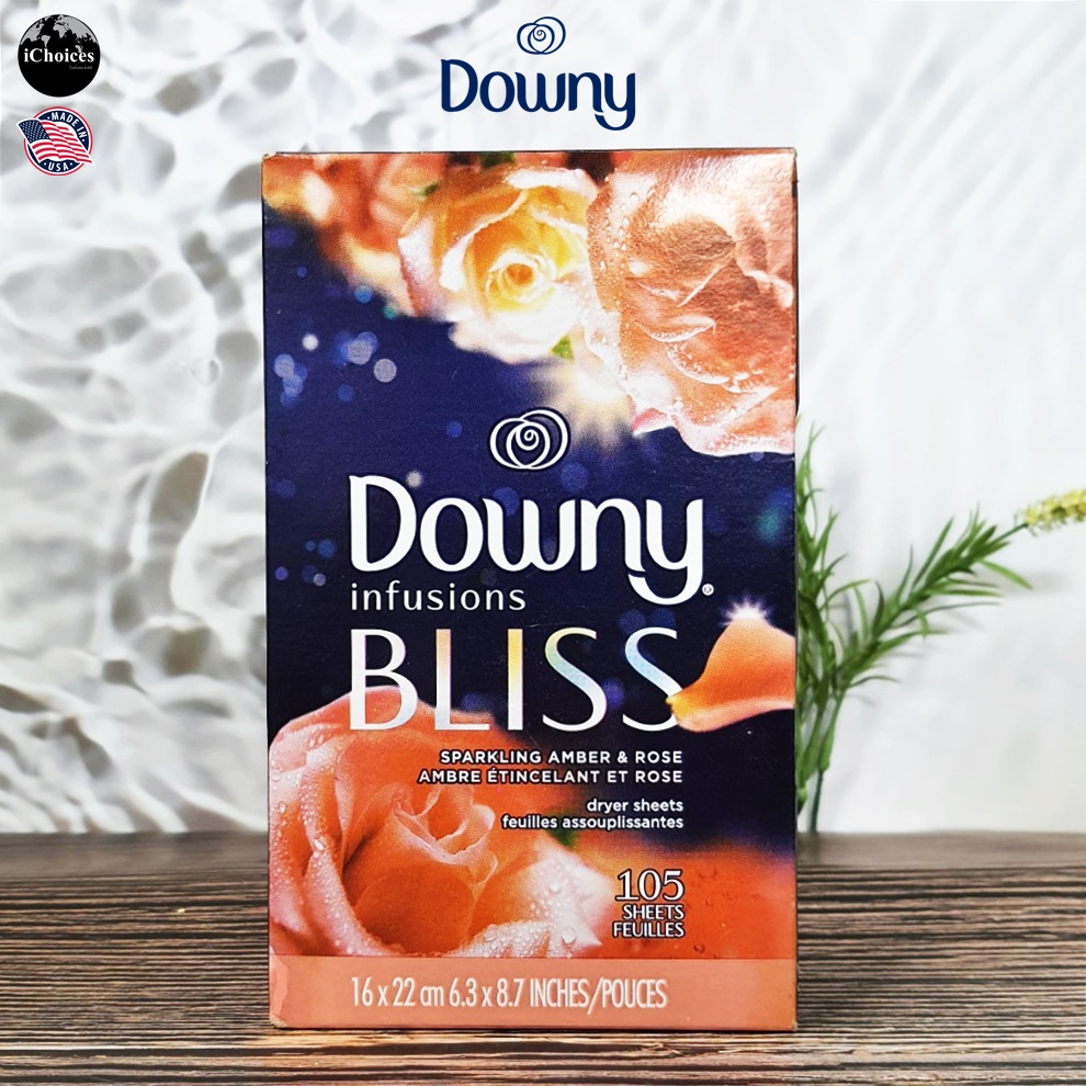 Sale!!! สินค้าราคาพิเศษ [Downy] Infusions BLISS Dryer Sheets 105 Sheets แผ่นหอมอบผ้า ดาวน์นี่ อินฟิว
