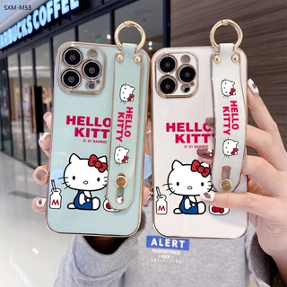 Compatible With Samsung Galaxy M53 M33 M31 5G เคสซัมซุง สำหรับ Case Cartoon Anime Cats Wrist Strap TPU เคส เคสโทรศัพท์ เคสมือถือ