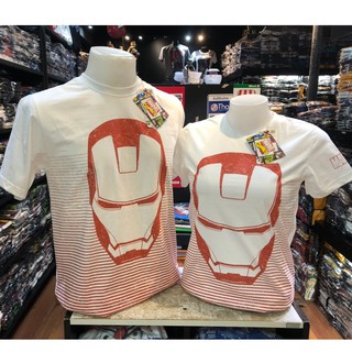 เสื้อยืด ไอรอนแมน IRONMAN ลิขสิทธิ์แท้ (สีขาวลายใหม่)