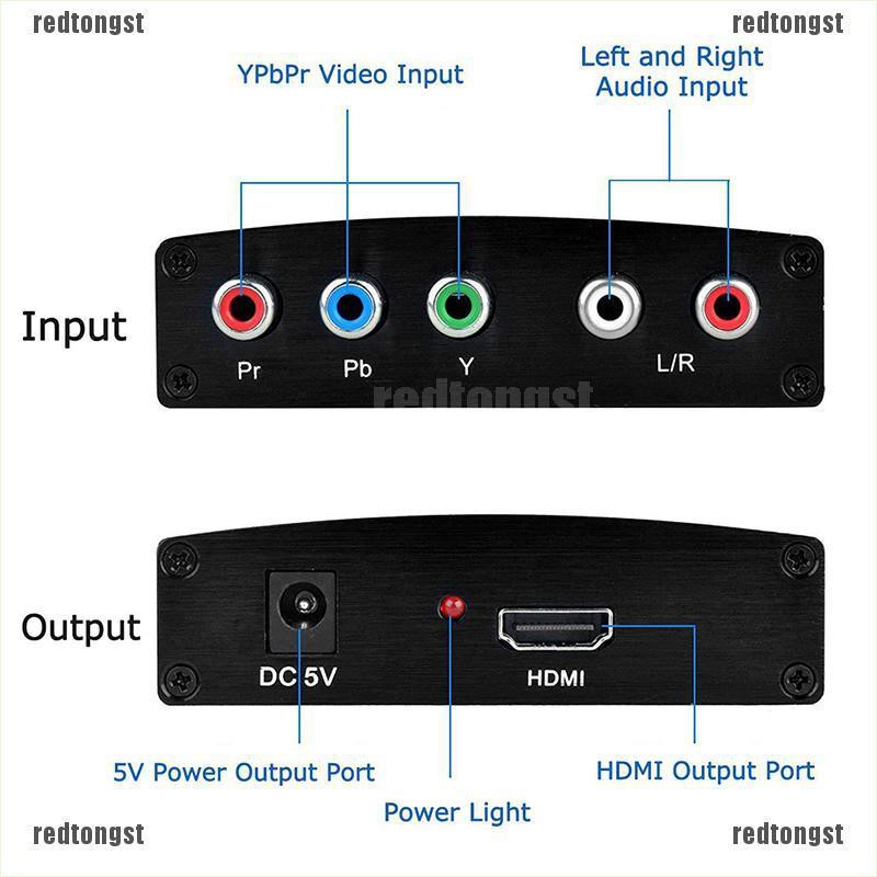อะแดปเตอร์แปลง ypbpr เป็น hdmi 1080p เป็น rgb + r #8