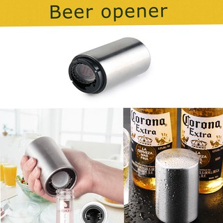 Magnetic Automatic Bottle Opener Stainless Steel ที่เปิดขวดแม่เหล็กพกพาอัตโนมัติสแตนเลส เครื่องมือห้องครัวที่เป็นประโยชน