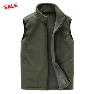 tdg Men Warm Full Zip Casual Fleece Vest Outdoor Climbing Hiking Gilets Waist Coat