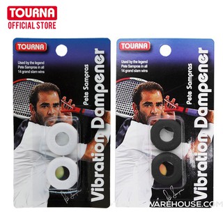 2 Packs of TOURNA SAMPRAS- Vibration Dampener-Black and White กันสะเทือน เทนนิส