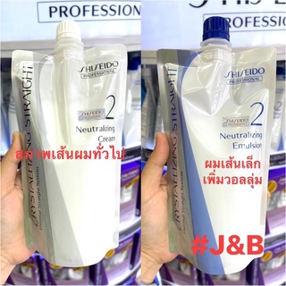 ✨Shiseido คริสทาไลซิ่ง สเตรท อัลฟา นิวทราไลซิ่ง ครีม  ครีมโกรกยืด สำหรับยืดผม