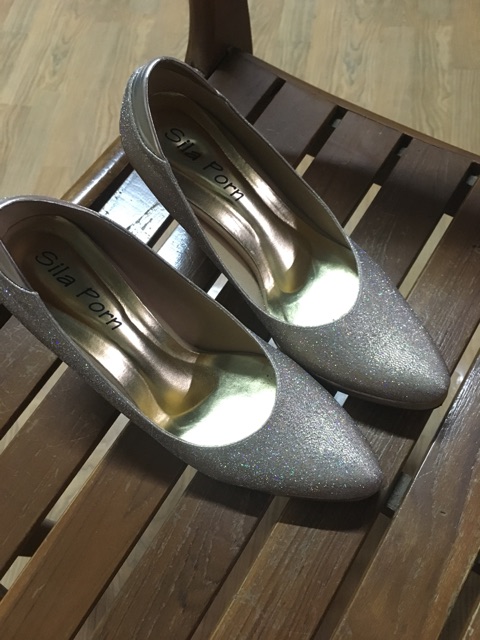 Silver Sandal - à¸£à¸­à¸‡à¹€à¸—à¹‰à¸²à¸ªà¹‰à¸™à¸ªà¸¹à¸‡ à¸ªà¸µ rose gold à¹à¸•à¹ˆà¸‡à¹€à¸žà¸Šà¸£