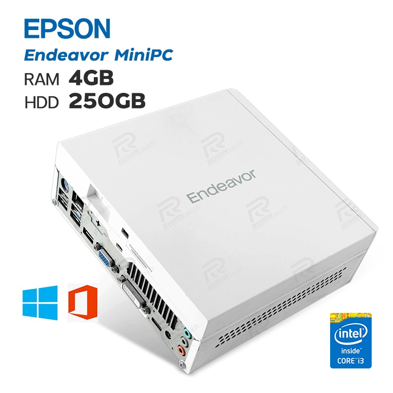 คอมพิวเตอร์มือสอง Mini PC EPSON Endeavor ST170E คอมพิวเตอร์ i3 3.4GHz 250G RAM 4G Superlight