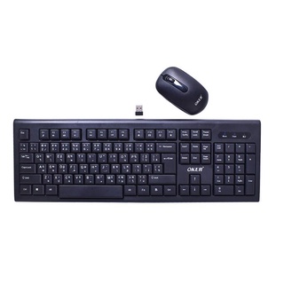 คีย์บอร์ด+เมาส์ ไร้สาย OKER KEYBOARD 2.4G K289G (BLACK) ดำ .WIRELESS