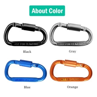 ⚡ส่งด่วนทั่วไทย⚡คาราบิเนอร์ พวงกุญแจ Carabiner D ตะขอเกี่ยว สำหรับกิจกรรมกลางแจ้ง