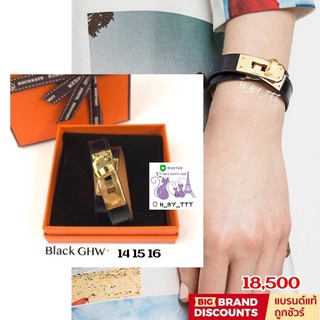 H ermes kelly DoubleTour Bracelet กำไลหนังพันสองรอบ leather bracelet  ขนาด (14 15 16 cm) ของแท