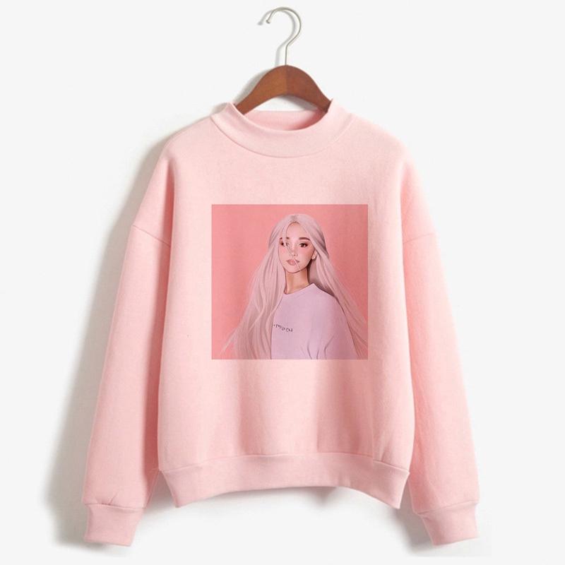 [พร้อมส่ง ของถึงไทยแล้ว] เสื้อกันหนาวแขนยาว  Ariana Grande เสื้อแขนยาว แบบสวมหัว พิมพ์ลายตัวอักษร แฟชั่นสตรี