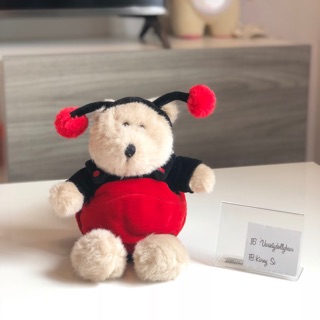 Starbucks Bearista Bear No.14  Lady Bug 2001  หมีสตาร์บัคใส่ชุดเต่าทองมีปีกสวยงาม with tag