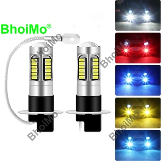 Bhoimo หลอดไฟตัดหมอก H1 H3 Led 30Smd 4014 Chip Ternal Dc12V กันน้ําสําหรับรถยนต์รถจักรยานยนต์