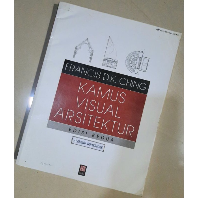 Alrushd Bookstore [ต้นฉบับ 100%] VISUAL ARCHITECTURE DICTIONARY ~ Francis DK Ching (Erlangga)