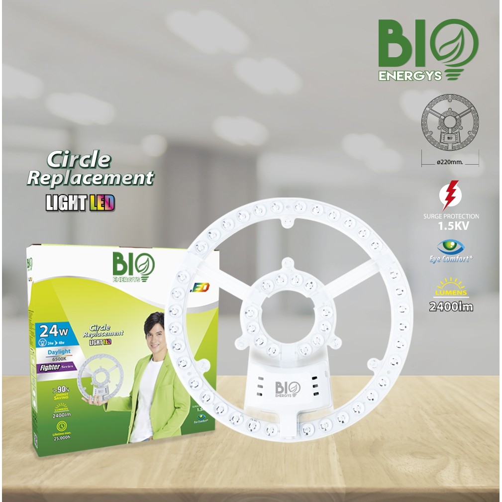 BIOENERGYS ใส้ซาลาเปา LED 24 วัตต์